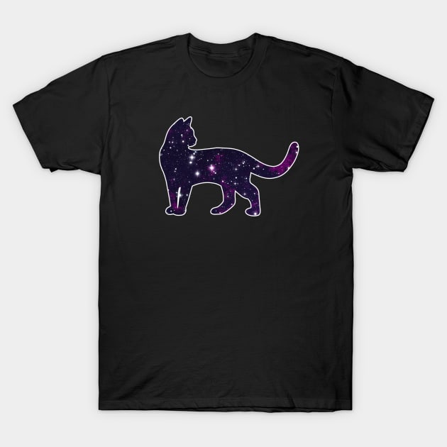 Galaxy Cat T-Shirt by Kelly Louise Art